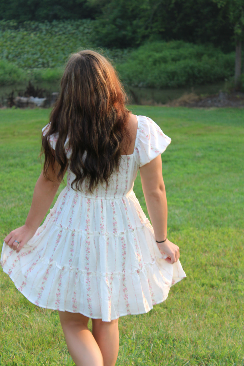 Pink Wildflower Mini Dress