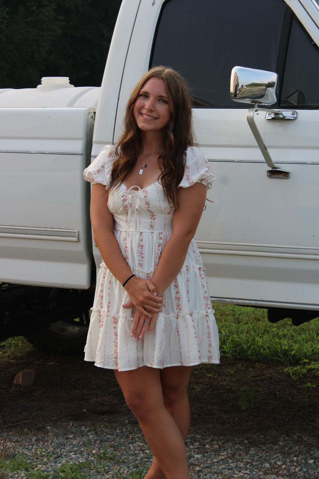 Pink Wildflower Mini Dress
