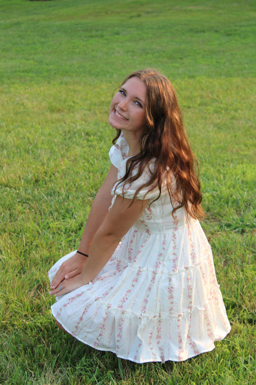 Pink Wildflower Mini Dress