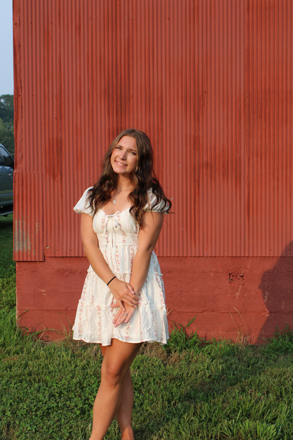 Pink Wildflower Mini Dress